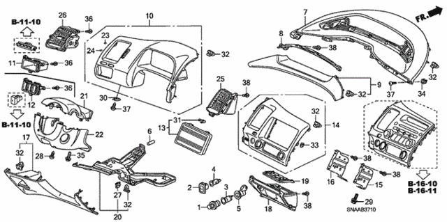 Instrument Panel Garnish (Driver Side) for 2009 Honda Civic #0
