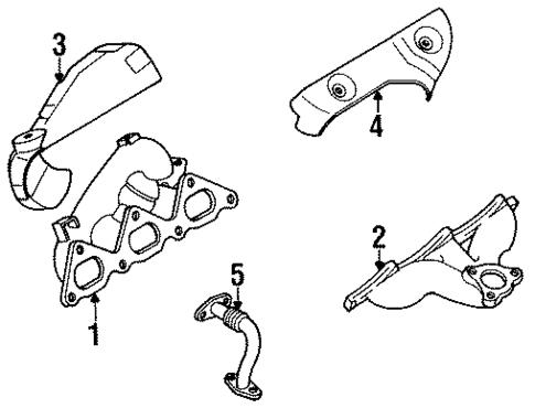 Exhaust Manifold for 1994 Dodge Stealth #1