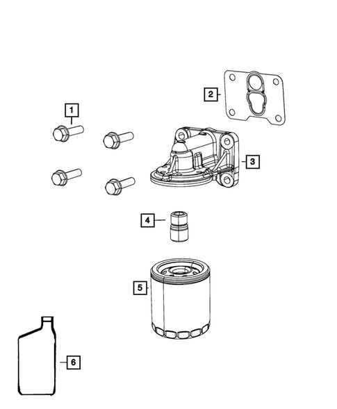 Engine Oiling, Oil Pan and Indicator (Dipstick) for 2016 Dodge Journey #1