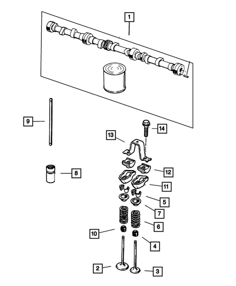 Camshafts & Valves for 2001 Jeep Cherokee #0