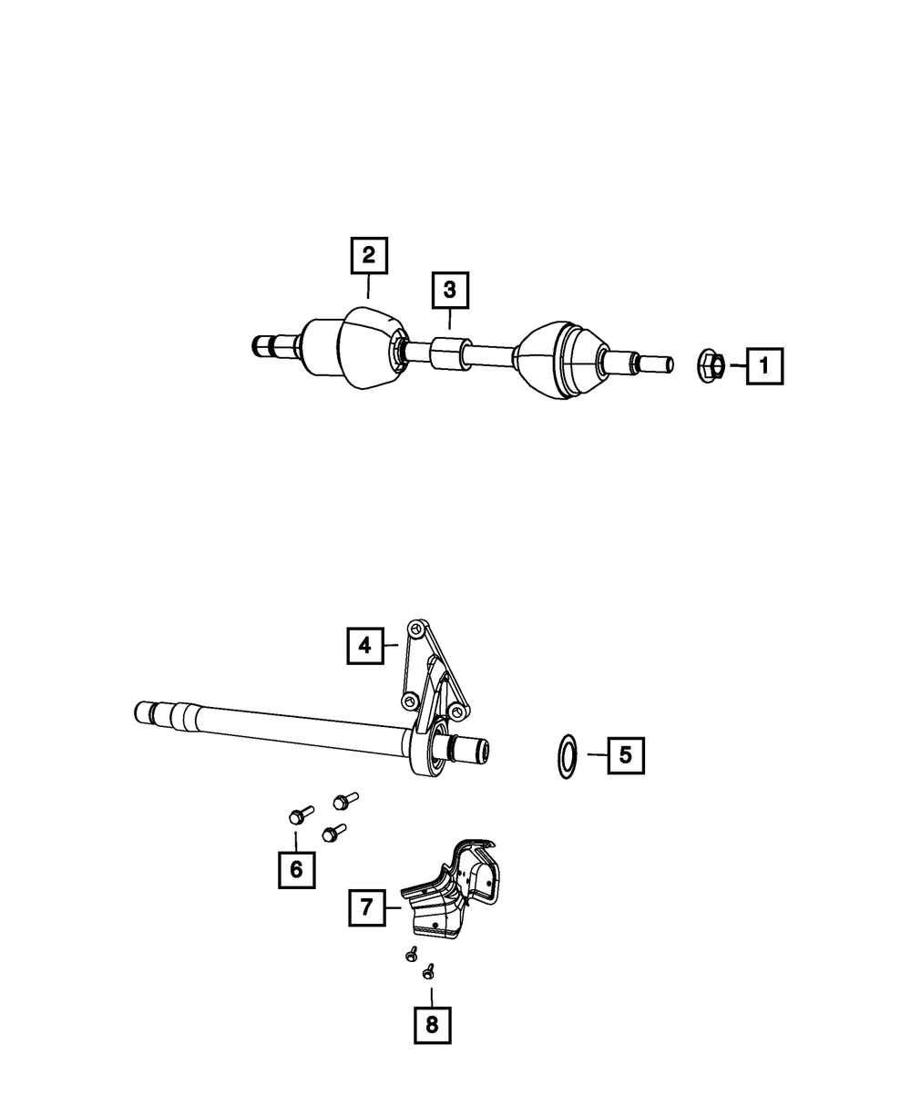 Intermediate Shaft - Mopar (68033054ad)