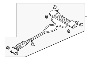 GD9Z5230B - : Muffler &amp; Pipe for Lincoln: Continental Image