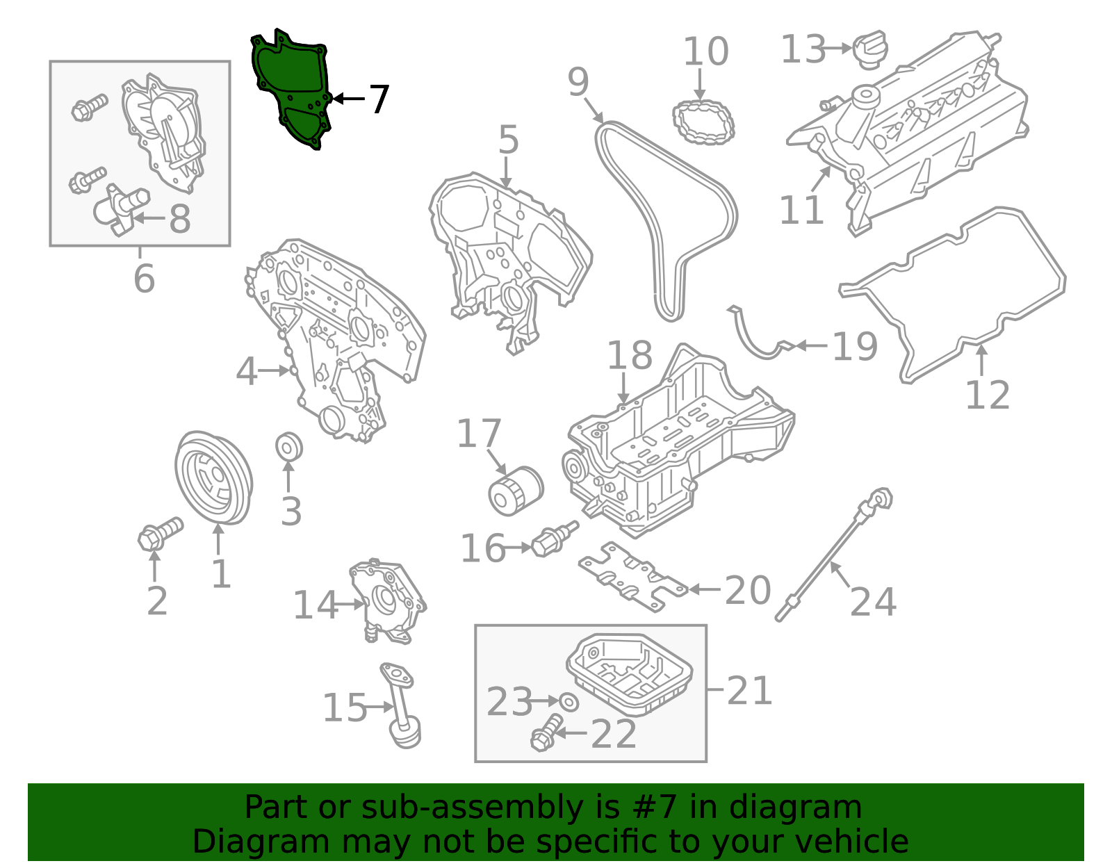 23797-6KA0B - High-Quality Engine Timing Cover Gasket for 2017-2020 ...