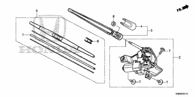Rear Wiper for 2019 Honda Odyssey #0