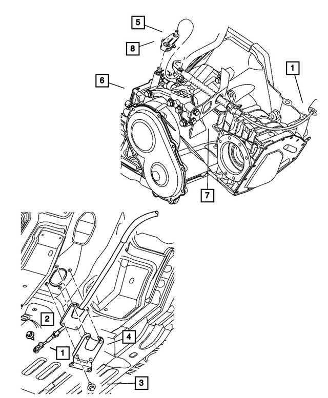 6500776 - Automatic Transaxle 4 Speed: Hex Head Screw And Washer for Mopar Image