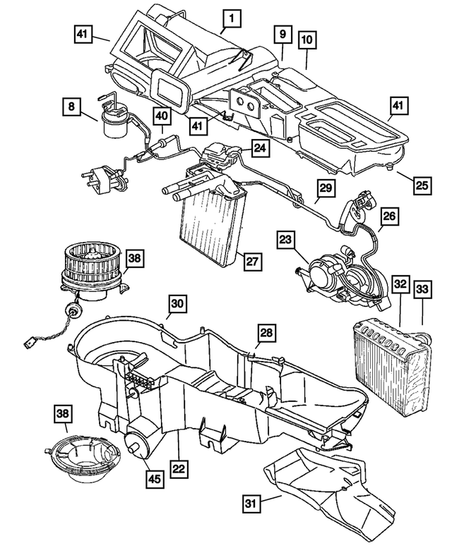5066518AA - Air Conditioning &amp; Heater: A/c And Heater Actuator, Vacuum for Mopar Image