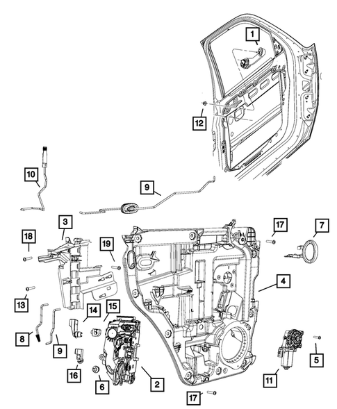 Rear Door for 2008 Jeep Liberty #0