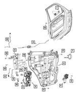1JS36XDHAA - : Inside Remote Control Handle, Right for Mopar Image