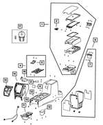 5QZ71AVHAB - Interior Trim: Console Armrest for Mopar Image