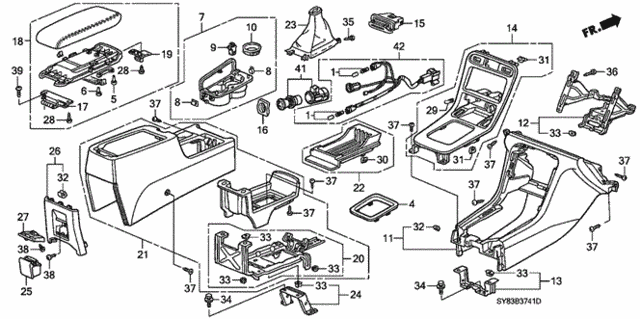 Console (2) for 1998 Acura CL #0