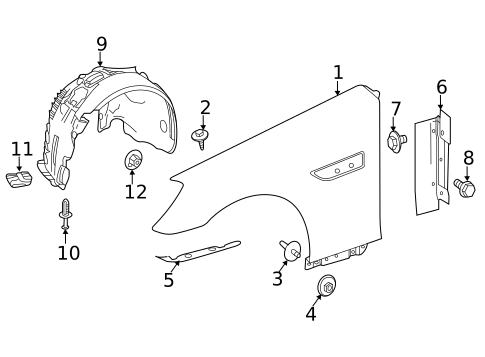 Fender & Components for 2018 Mercedes-Benz SLC 300 #0