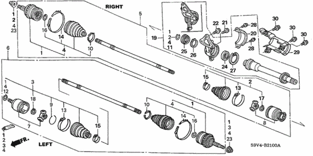 Driveshaft - Half Shaft for 2005 Honda Pilot #0