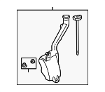 76840S3YA01 - Body: Washer Reservoir for Honda: Insight Image