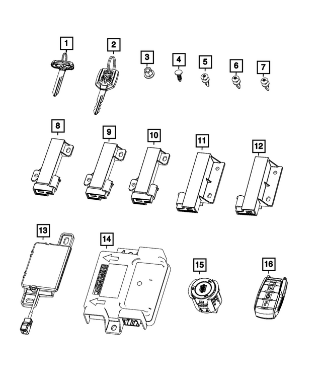 68671484AD - : Wireless Control Module Receiver for Mopar Image
