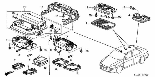 Interior Light for 2006 Honda Accord #0