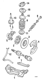 721057040 - Suspension: Dust Cover for Subaru: Brat, DL, GL, Standard Image