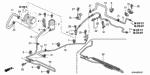 53713SDB315 - Chassis: HOSE COMP, P/S FEED for Honda Image
