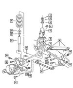 6503029 - Front Suspension: Hex Nut for Dodge: Ram 1500, Ram 2500, Ram 3500 | Ram: 1500, 1500 Classic, 2500, 3500 Image
