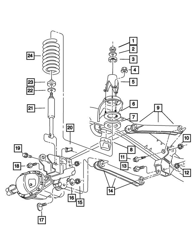 6503029 - Front Suspension: Hex Nut for Mopar Image image