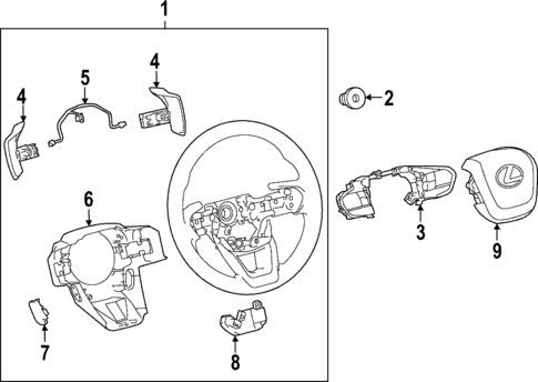 Steering Wheel & Trim for 2025 Lexus NX350h #0