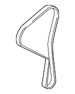 31401332 - Engine: Belt for Volvo: S60, S60 Cross Country, S80, S90, V60, V60 Cross Country, V90, V90 Cross Country, XC40, XC60, XC70, XC90 Image