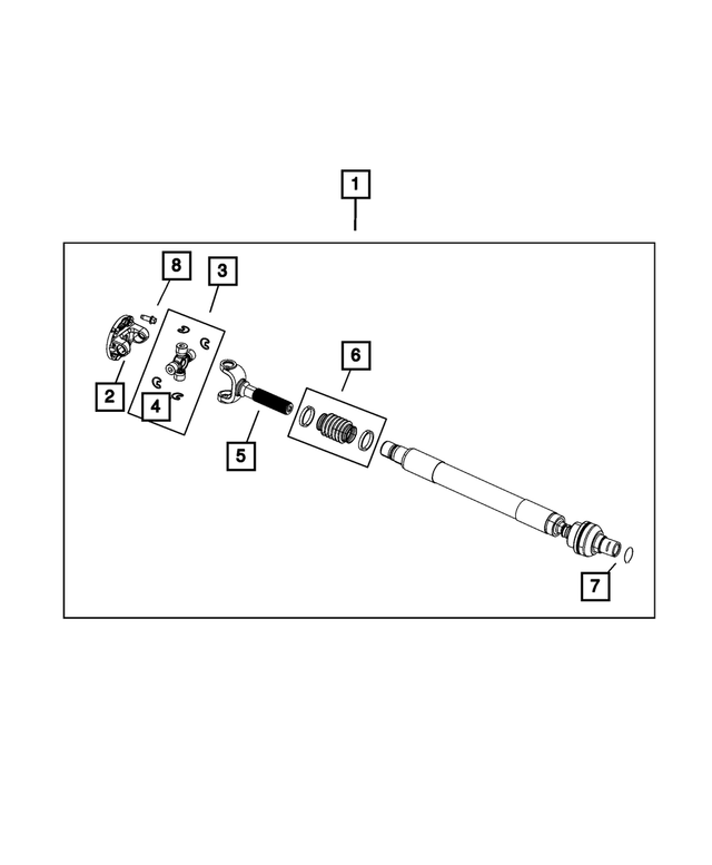 « 68312648AE – Differential and Drive Line : Entraînement Arbre pour Mopar Image »