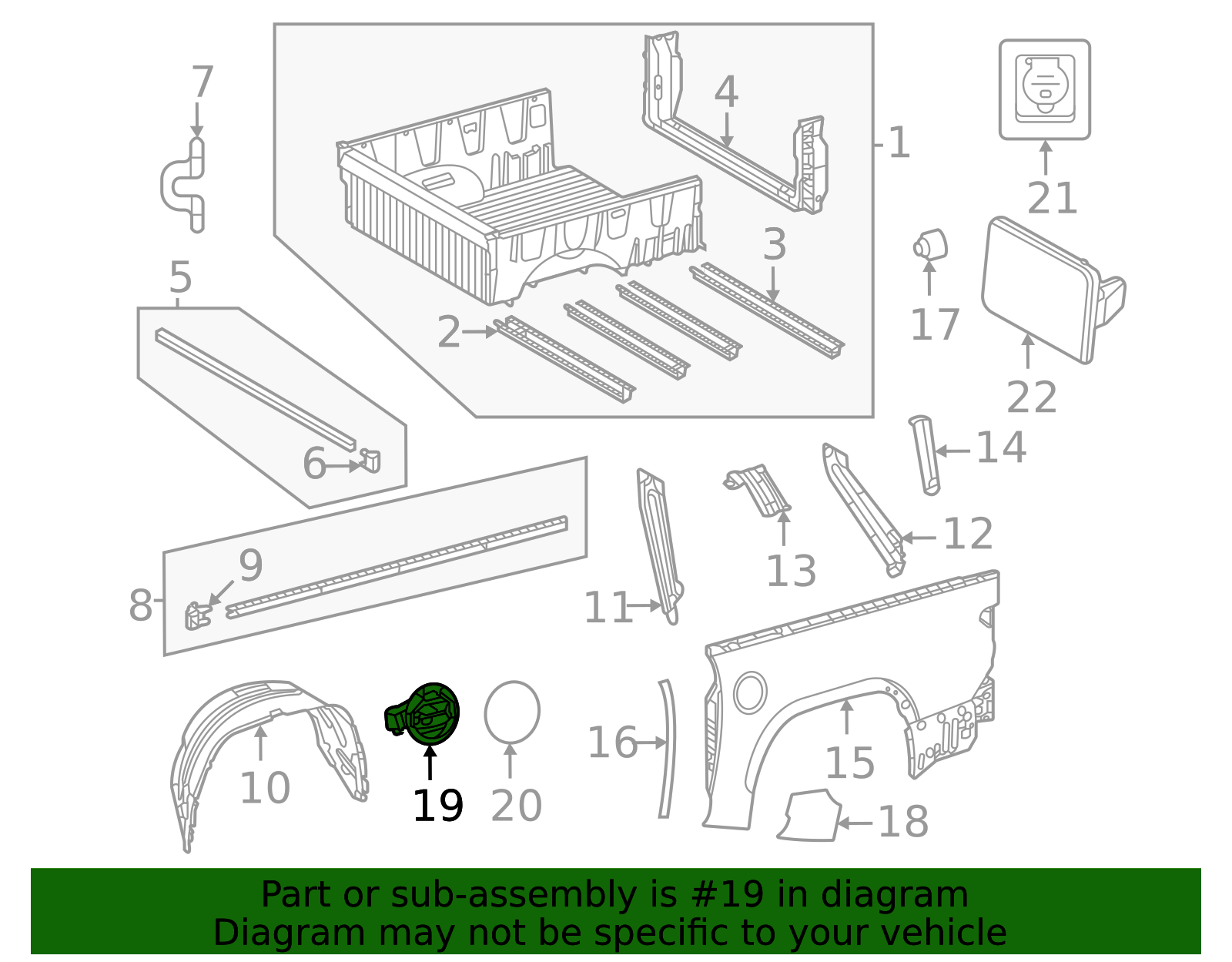 2022-2025 Toyota Tundra 2022-2024 Toyota Tundra - Fuel Pocket 77305 ...