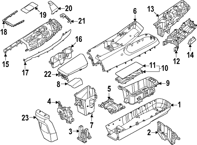 84697XG100WK - : Console Base for Kia Image