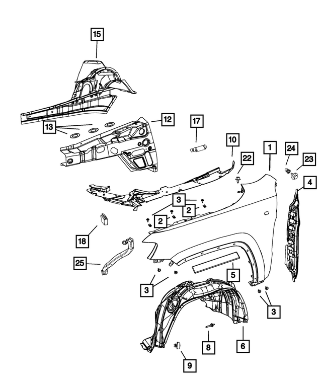 52854575AA - Body Sheet Metal Except Doors: Shim for Mopar Image image