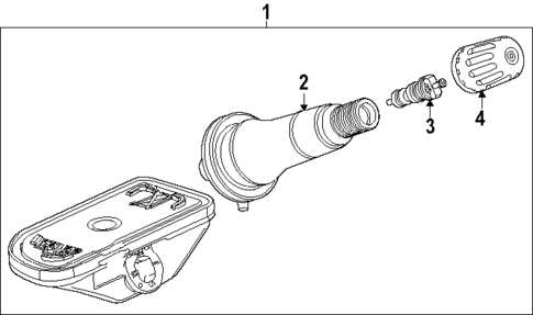 Tire Pressure Monitor Components for 2025 GMC Sierra EV #0