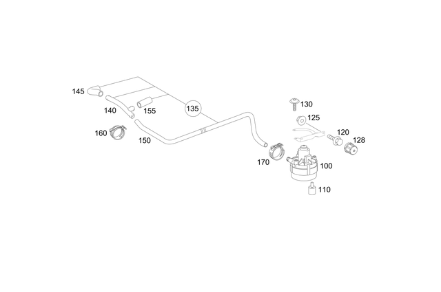 1552380082 - : Hose for Mercedes-Benz Image