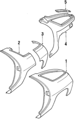 92850306119GRV - Body: Quarter Panel for Porsche: 928 Image