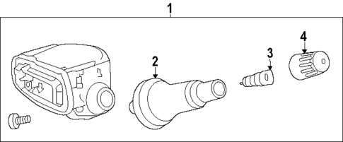 Tire Pressure Monitor Components for 2024 Chevrolet Traverse #1