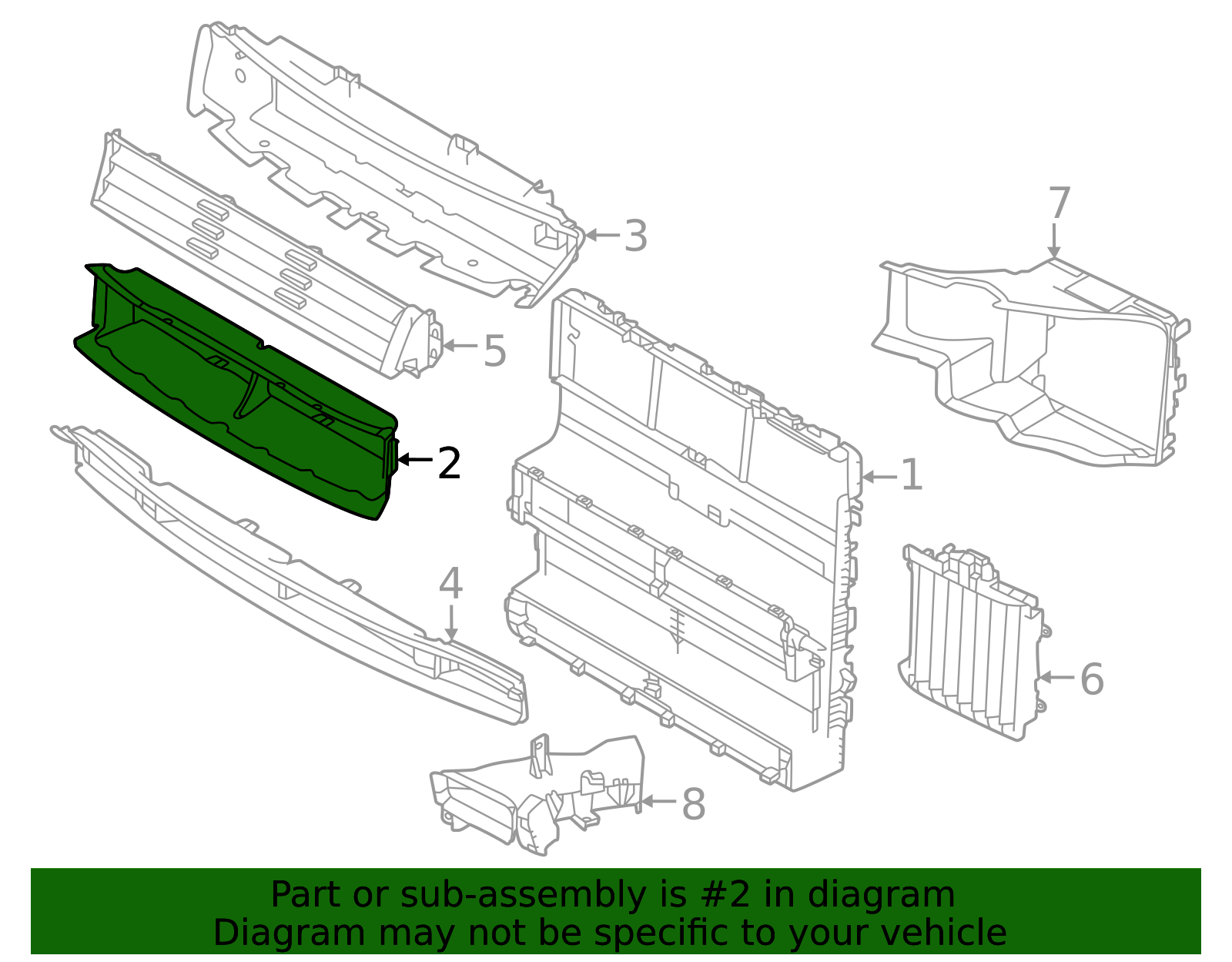 Genuine OEM Deflector Part# LR168396 Fits 2023 Land Rover Range
