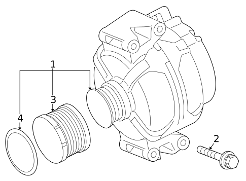 Alternator for 2020 Mercedes-Benz GLC63 AMG #1