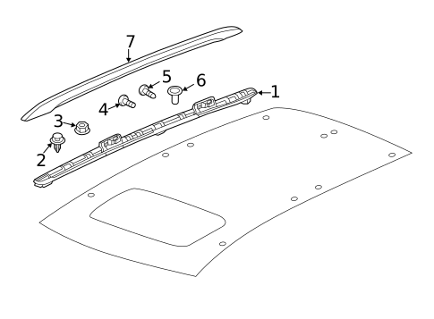 Luggage Carrier for 2020 Acura MDX #0
