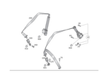 1668603185 - Rear Seat: Seat Belt for Mercedes-Benz Image