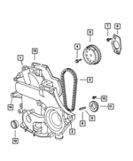 5137544AE - Engine 3.8L Six Cylinder: Engine Timing Cover Package for Mopar Image