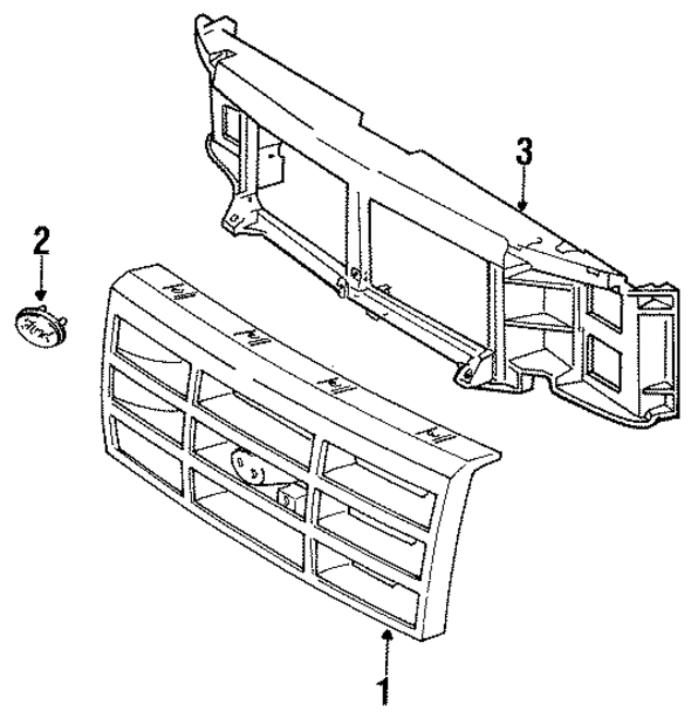 F4TZ8200APTM - Body: Grille for Ford Image