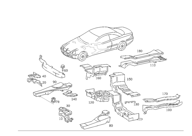 2208212489 - Electrical System: Duct for Mercedes-Benz Image image
