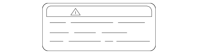 Caution Label - Nissan (K9060-1A45A)