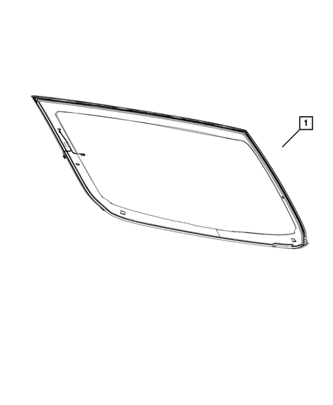 Glass and Interior Rear View Mirror for 2015 Chrysler 200 #3