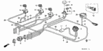 17205PC6000 - Electrical/Exhaust/Heater/Fuel: CLAMP, TUBE (7.5X2) for Honda Image