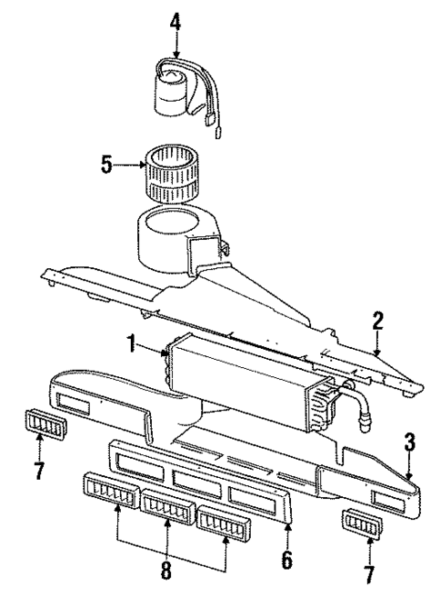Evaporator Components for 1988 Jeep Wrangler #0