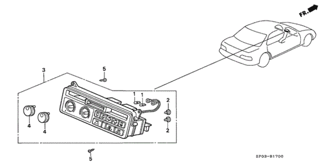 Heater Control for 1995 Acura Legend #0