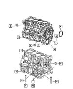 5183906AH - 2.4L Gas; Engine: Short Block Engine for Mopar Image