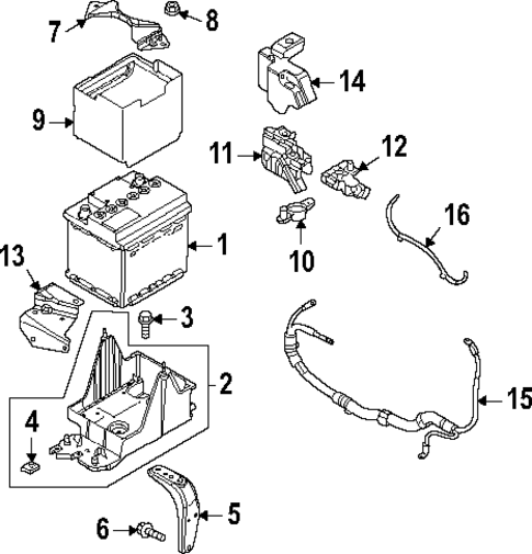 Battery for 2023 Mazda MX-30 EV #1