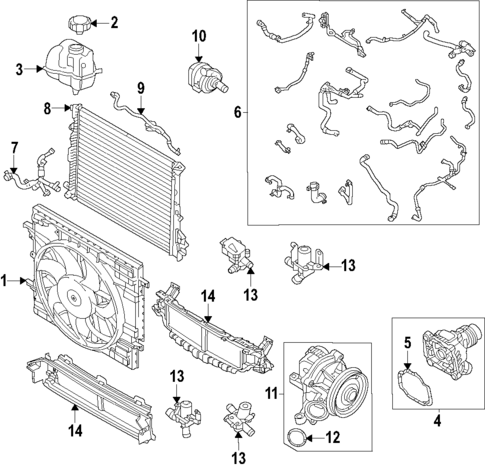 Radiator & Components for 2022 Volvo XC60 #0