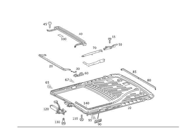 29846529 - Sliding Roof: Screw for Mercedes-Benz Image image