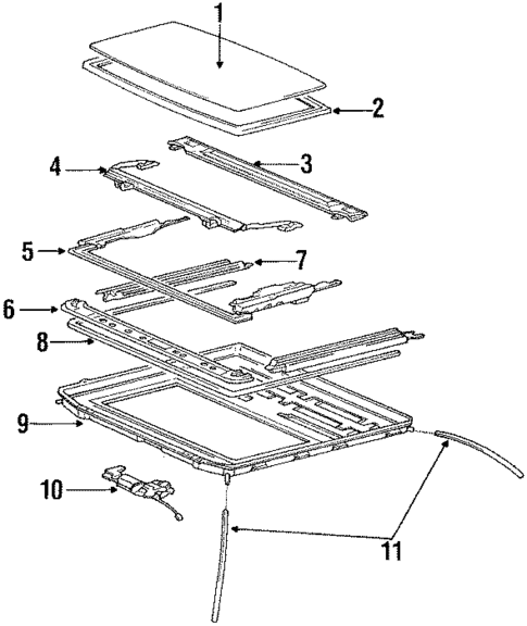 Sunroof for 1990 Toyota Celica #0